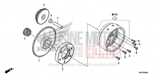 EMBRAYAGE DE DEMARRAGE Z125MAK de 2019